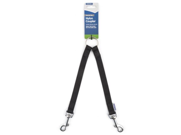 AN308110 ANCOL SEWN NYLON BLACK COUPLER 30cm