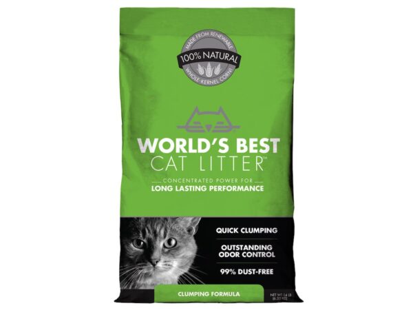 FC0104NET WORLDS BEST ORIG CAT LITTER 14LB-6.35kg GREEN