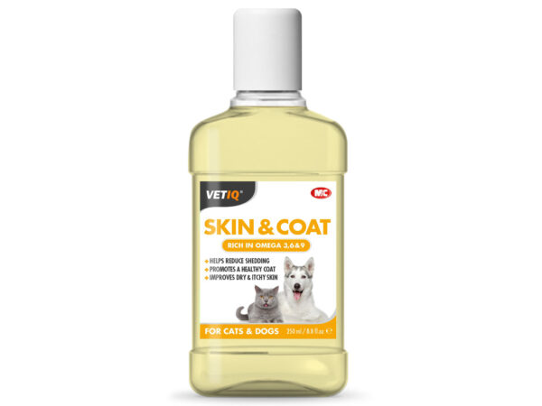 MH5368 M&C VETIQ SKIN & COAT LIQUID 250ML
