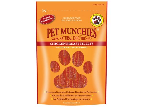 ChickenChips_CG PET MUNCHIES CHICKEN BREAST FILLETS 100G