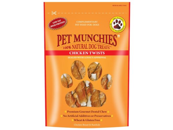 PU1936NET PET MUNCHIES CHICKEN TWISTS 80G