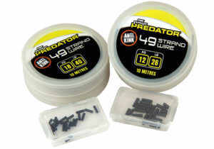 49-strand-wire-and-crimps FOX RAGE PREDATOR 49 STRAND COATED WIRE