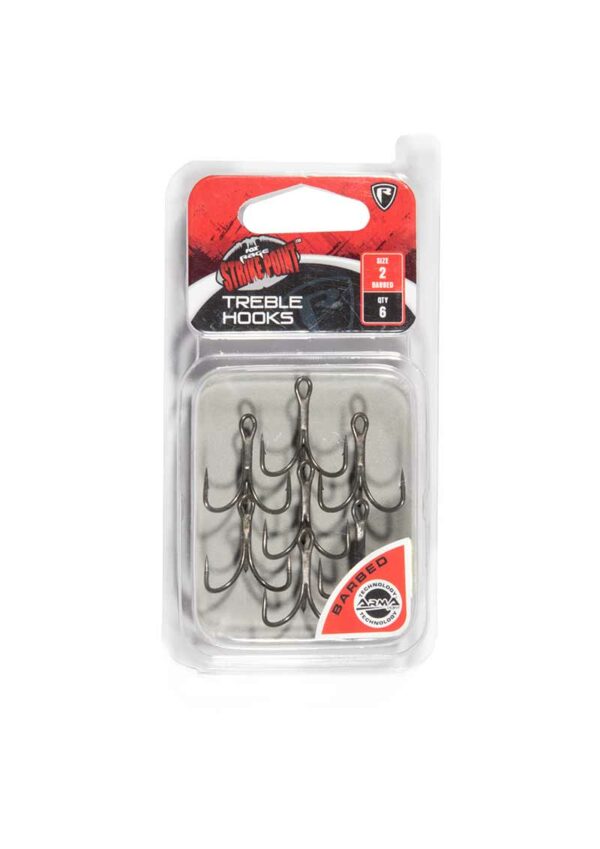 FOX RAGE STRIKE POINT TREBLE HOOKS BARBED
