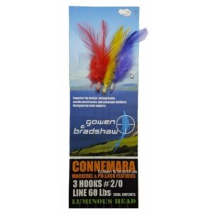 gowen-and-bradshaw-connemara-mackerel-feather-coloured-lumi-head-3hk-20 GOWEN BRADSHAW CONNEMARA MACKEREL&POLLACK FEATHERS 3 HOOK