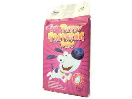 pupp1 CHEEKO PUPPY TAINING PADS 7 PACK