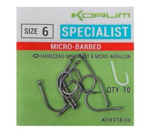 KHXSTB_1 KORUM SPECIALIST HOOKS MICRO-BARBED