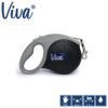 BLACK ANCOL VIVA RETRACTABLE 5M LEAD MEDIUM 30KG VARIOUS COLOURS