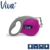 PURPLE ANCOL VIVA RETRACTABLE 5M LEAD MEDIUM 30KG VARIOUS COLOURS