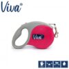 RED ANCOL VIVA RETRACTABLE 5M LEAD MEDIUM 30KG VARIOUS COLOURS