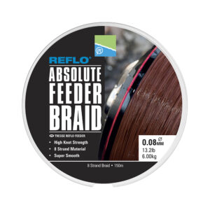 absolute braid 0.8mm ABSOLUTE FEEDER BRAID - 0.08MM - 150M
