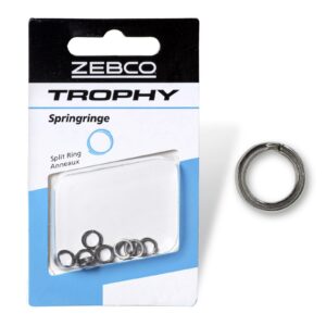 springr ZEBCO TROPHY SPLIT RING S 8mm-10mm-12mm