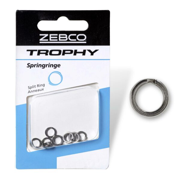 springr ZEBCO TROPHY SPLIT RING S 8mm-10mm-12mm