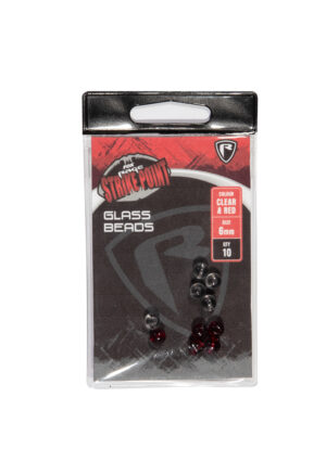 glass-beads 6mm Fox Rage Strike Point 6mm Glass Beads Red/Clear