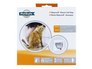 2025/06/1000059611.jpg STAY WELL 4 LWAY CAT FLAP WHITE WITH TUNNEL