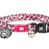 2025/07/1000062887.jpg M&M LEOPARD PINK SMART ID CAT COLLAR