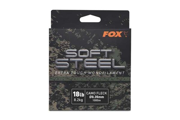 cml201_fox_soft_steel_camo_fleck_mono_18lb_box Fox Soft Steel Fleck Camo Mono