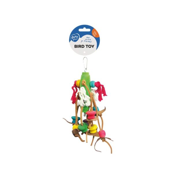 2026/06/1000084857.jpg DUVO BIRD TOY COLOURFUL CUBES AND LEATHER