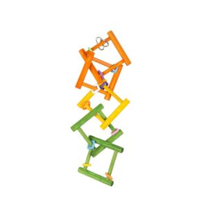 2026/06/1000084870.jpg DUVO BIRD TOY COLOURFUL WOODEN BIRD LADDED