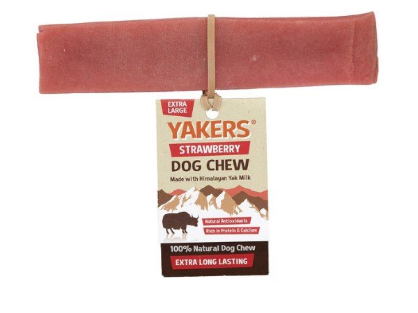 YAKERS STRAWBERRY XL DOG CHEW